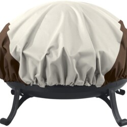 AMAZON BASICS Grillabdeckung Ø 116 cm<br><br> Amazon Basics - Abdeckung für runde Feuerstelle, Klein. Grillabdeckung Ø 116