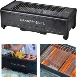 ACTIVA Elektrogrill, Tischgrill SAMURAI<br><br> Produktbild ACTIVA Elektrogrill SAMURAI: Leichter, transportabler, elektrischer Tischgrill, 3kg.Infrarot Grillen, rauchfrei, kurze Anheizphase unterhalb von 1 Minute