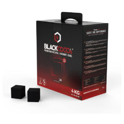 BLACKCOCO’s Premium Grillkohle<br><br> Produktbild BLACKCOCO’s - 4 KG Premium Grillkohle, Shisha Kohle, Naturkohle Kokosnuss für BBQ - Hochwertige Kokos Coal Briketts für Wasserpfeife & Grill - Shisha Würfel Kohlen & Grillkohle mit langer Brenndauer