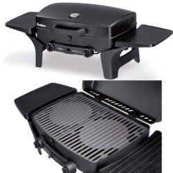 Enders® Gasgrill URBAN Tischgrill<br><br> Produktbild Enders® Gasgrill URBAN, Tischgrill, Grillen-, Kochen- und Backen Funktion, 2 Brenner Edelstahl, kleiner Grill mit Grill-Thermometer. Für Balkon, Garten & Camping. Aluguss-Gehäuse, Gusseisen-Rost