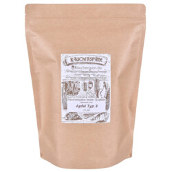 Räuchermehl Apfel. Räuchern (kalt, warm, heiß)<br><br> Produktbild raeucherspan.de Räuchermehl Apfel. Zum Kalträuchern, Warmräuchern, Heißräuchern. Rauchgenerator und Räucherschnecke. Für alle Grills und Smoker mit verschließbarem Deckel. Auch als Erle, Walnuss, Kirsche und Buche verfügbar