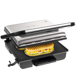 TEFAL Elektrogrill, Kontaktgrill INICIO<br><br>
Bild TEFAL Elektrogrill, Kontaktgrill INICIO: Multifunktionsgrill mit automatischem Fettablauf. 3 Stufen, Thermostat, Antihaftbeschichtung für leichte Reinigung Produktbild TEFAL Elektrogrill, Kontaktgrill INICIO: Multifunktionsgrill mit automatischem Fettablauf. 3 Stufen, Thermostat, Antihaftbeschichtung für leichte Reinigung