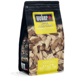 Weber 17621 Räucherchips Apfelholz<br><br> Produktbild Weber 17621 Räucherchips Apfelholz, 700 g, dezentes, süßes Apfelaroma, Räuchern, Aroma, Grillen Apple