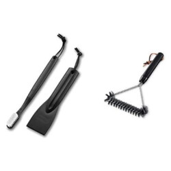 Weber Reinigungsset für Gas-Grill <br><br> Produktbild Weber 6202 Reinigungsset für Gas-Grill 2teilig & 6494 Dreiseitige Grillbürste , 30 cm